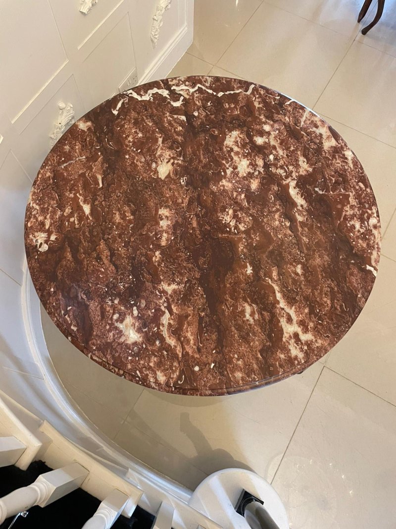 Outstanding Quality Antique French Victorian Marble Top Centre Table - Image 5